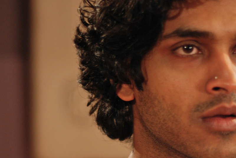 An acting student in our Toronto Acting Classes practices a‘Mindfulness Exercise’ prior to his scene study performance